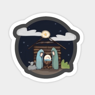 Christmas Manger Sticker